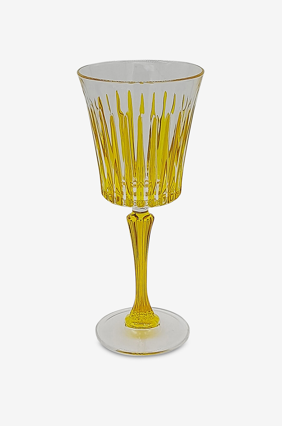 Crystal wine glass