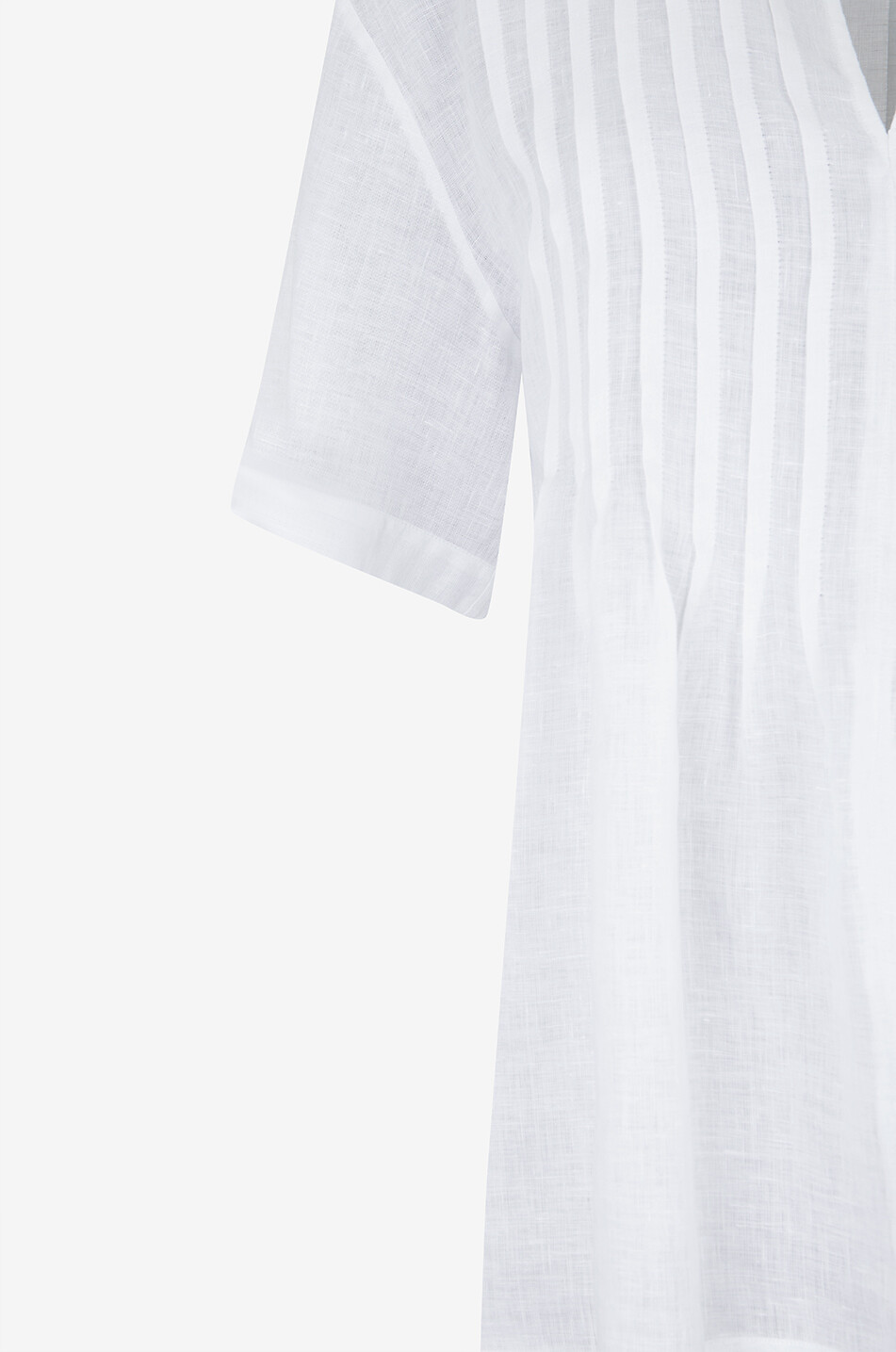 Kurzärmelige Bluse aus Leinen Brooklin