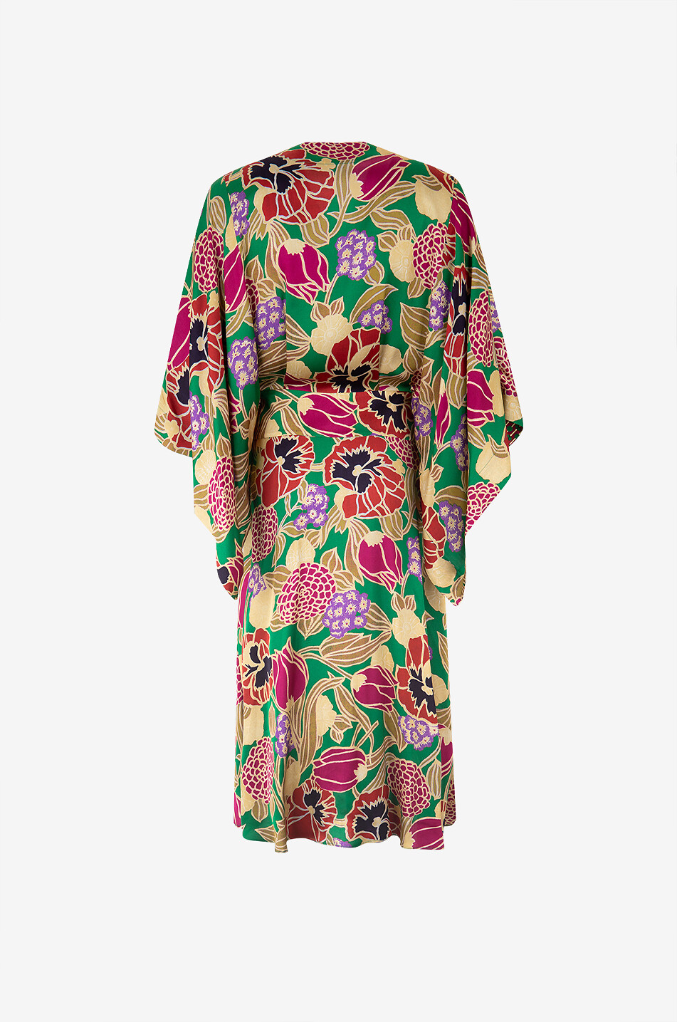 BARBARA BUI Robe kimono midi imprimée pensées Femme MULTICOLORE1 2