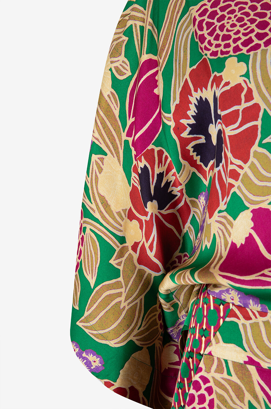 BARBARA BUI Robe kimono midi imprimée pensées Femme MULTICOLORE1 3