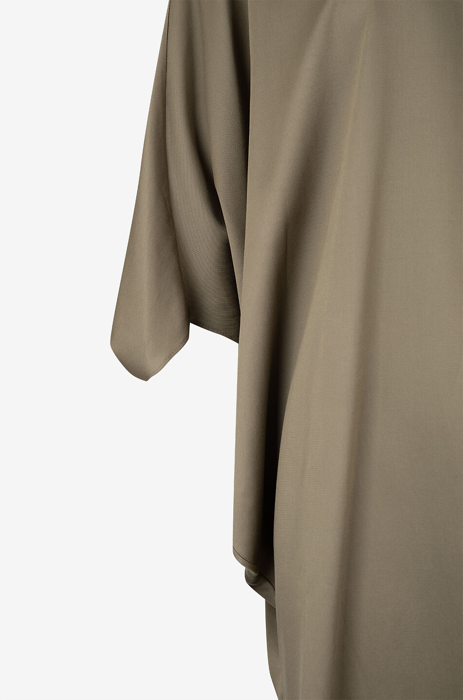 BARBARA BUI Robe tunique courte oversize à manches chauve-souris Femme KAKI 3