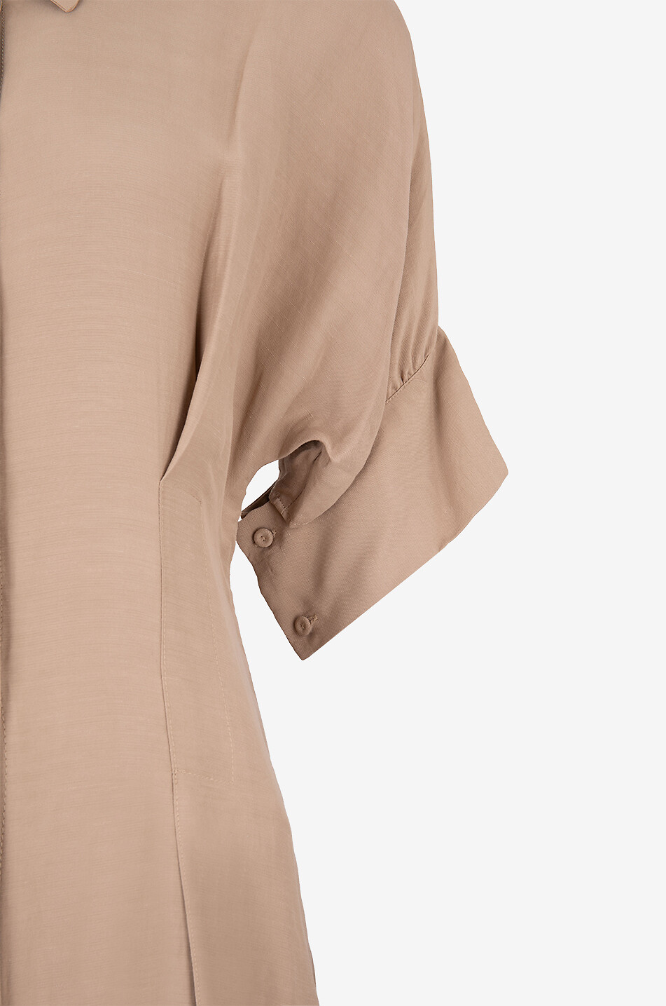 BEATRICE .B Midilanges Hemdkleid mit Abnähern Damen Hellbeige 3