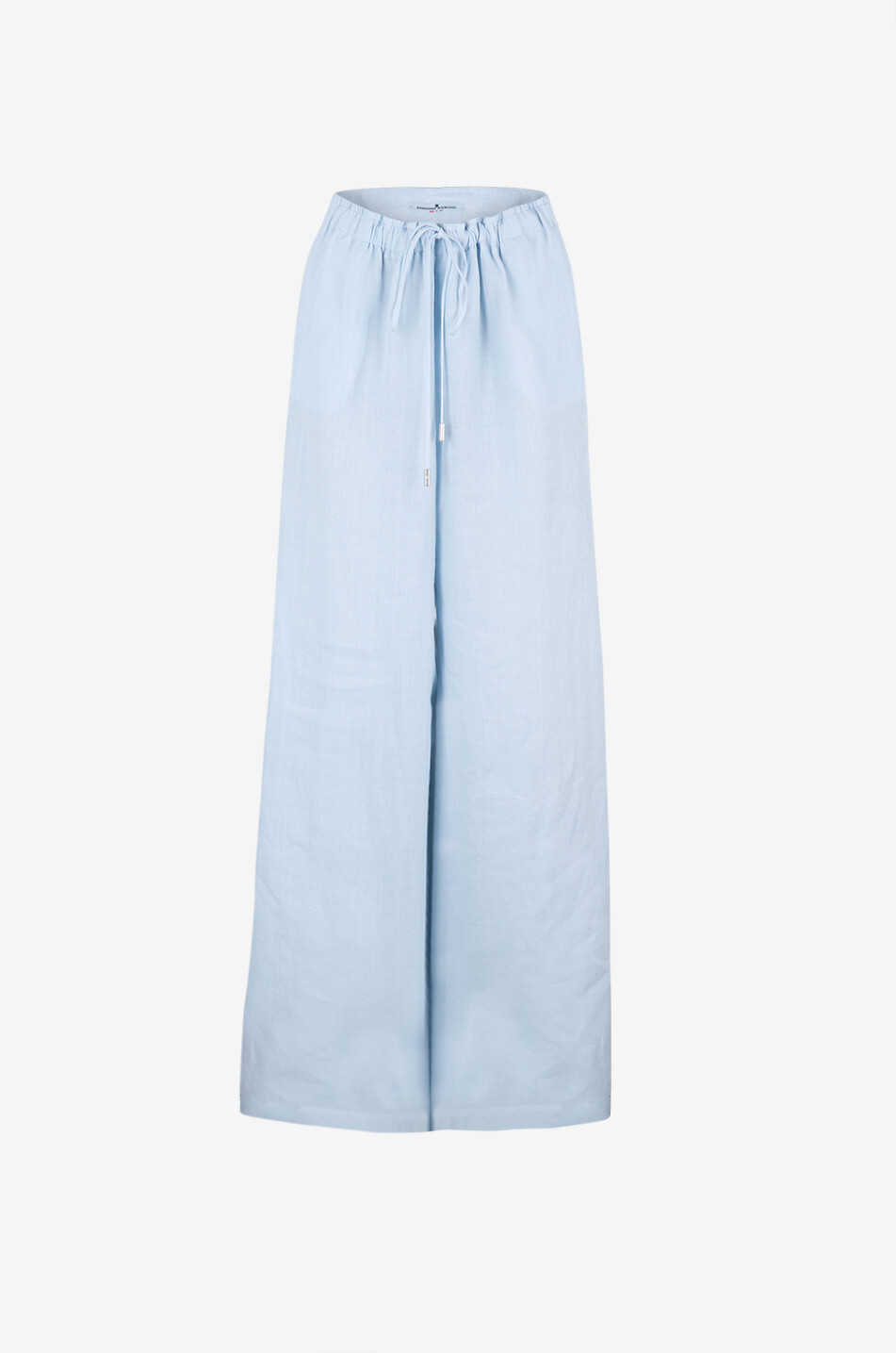 ERMANNO SCERVINO Pantalon large en lin fluide Femme BLEU CLAIR 1