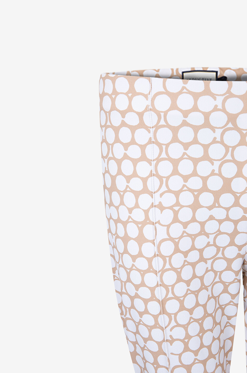 SEDUCTIVE Pantalon imprimé pois Capri Femme Beige moyen 3