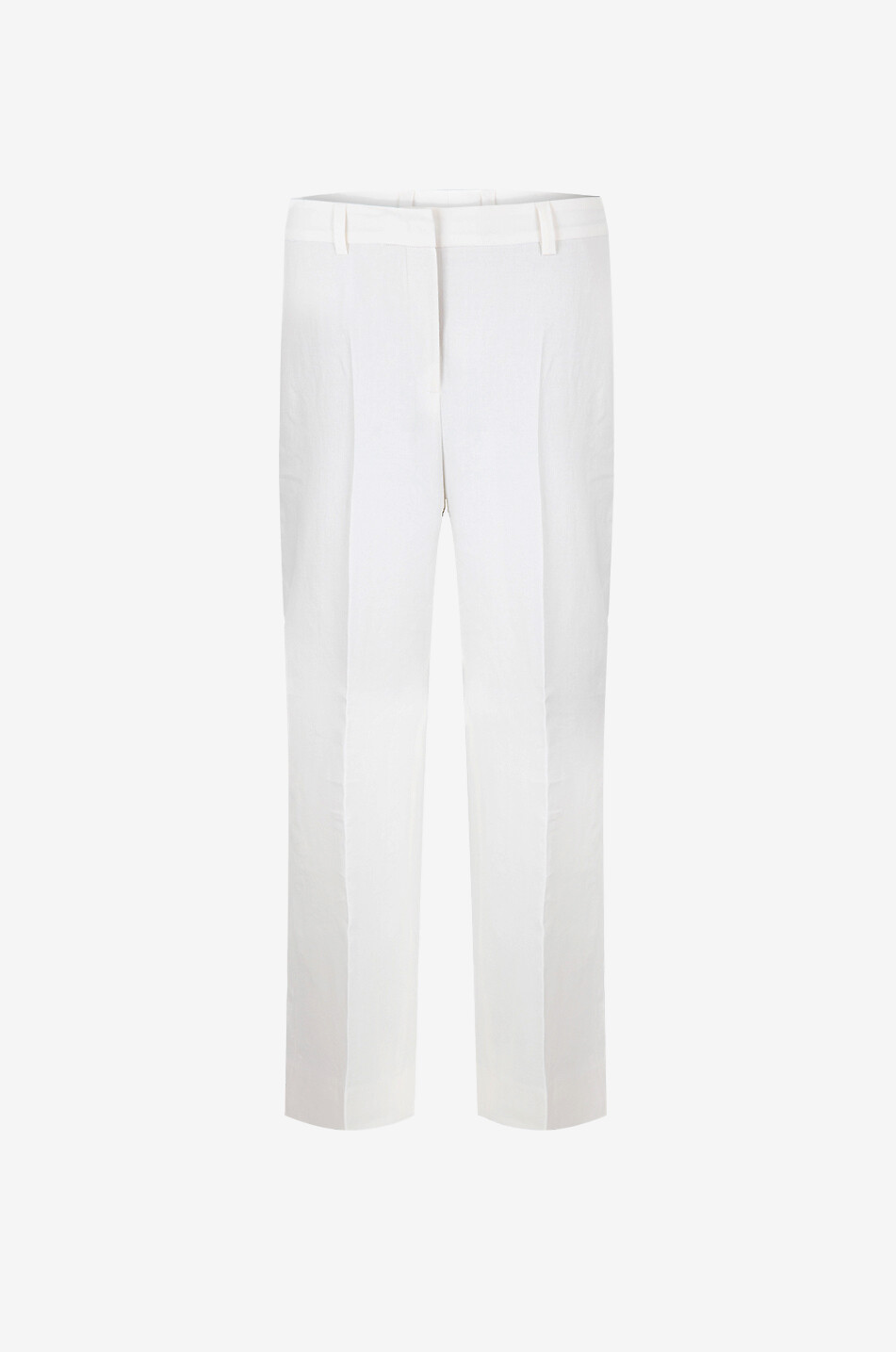 SEDUCTIVE Pantalon large taille haute en lin Domenica Femme BLANC 1