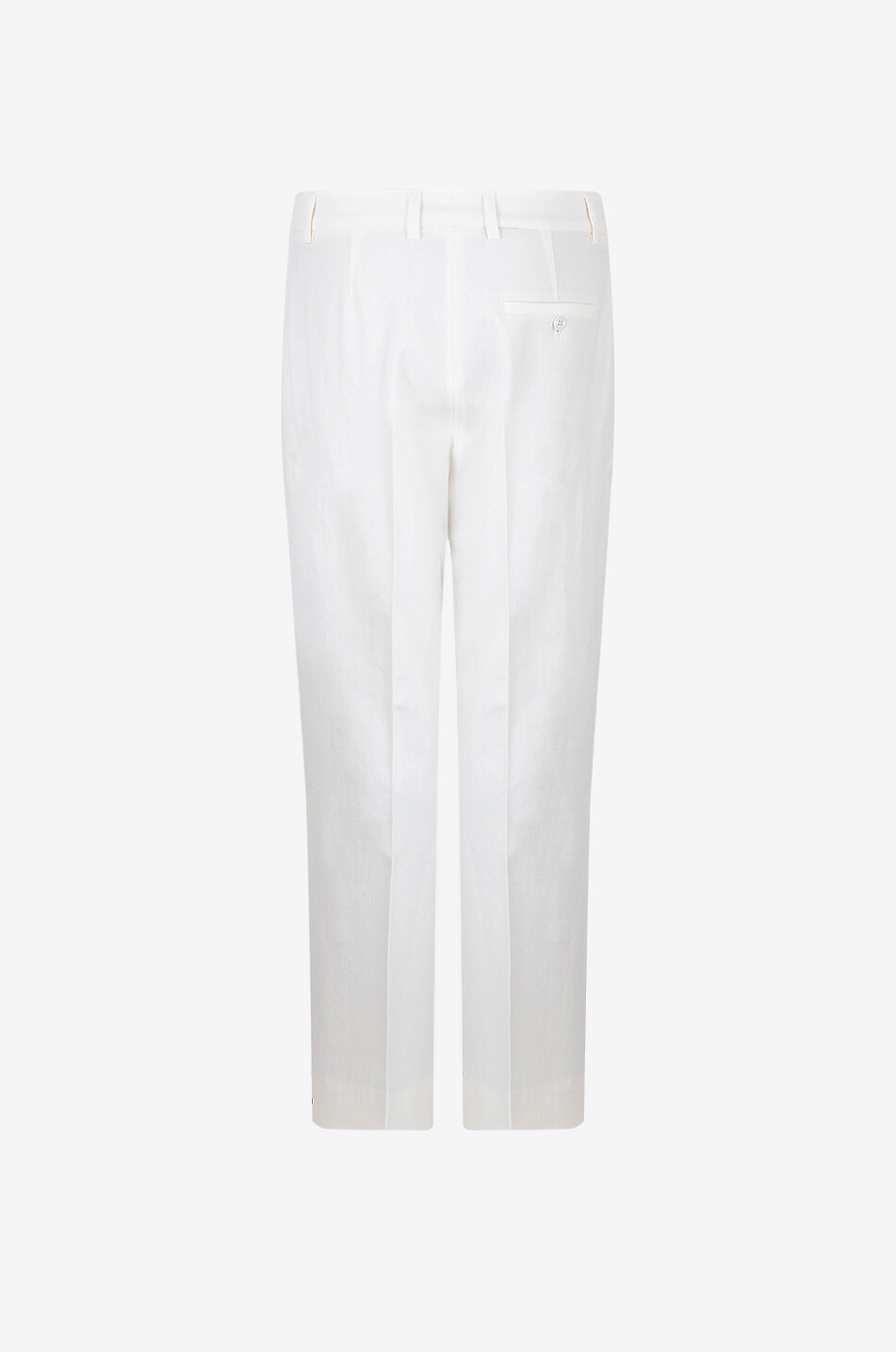 SEDUCTIVE Pantalon large taille haute en lin Domenica Femme BLANC 2