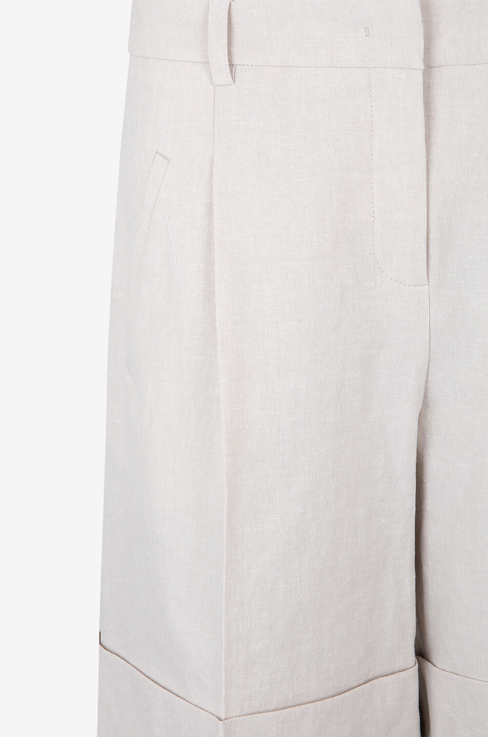 SEDUCTIVE Sunny linen shorts Women BEIGE 3