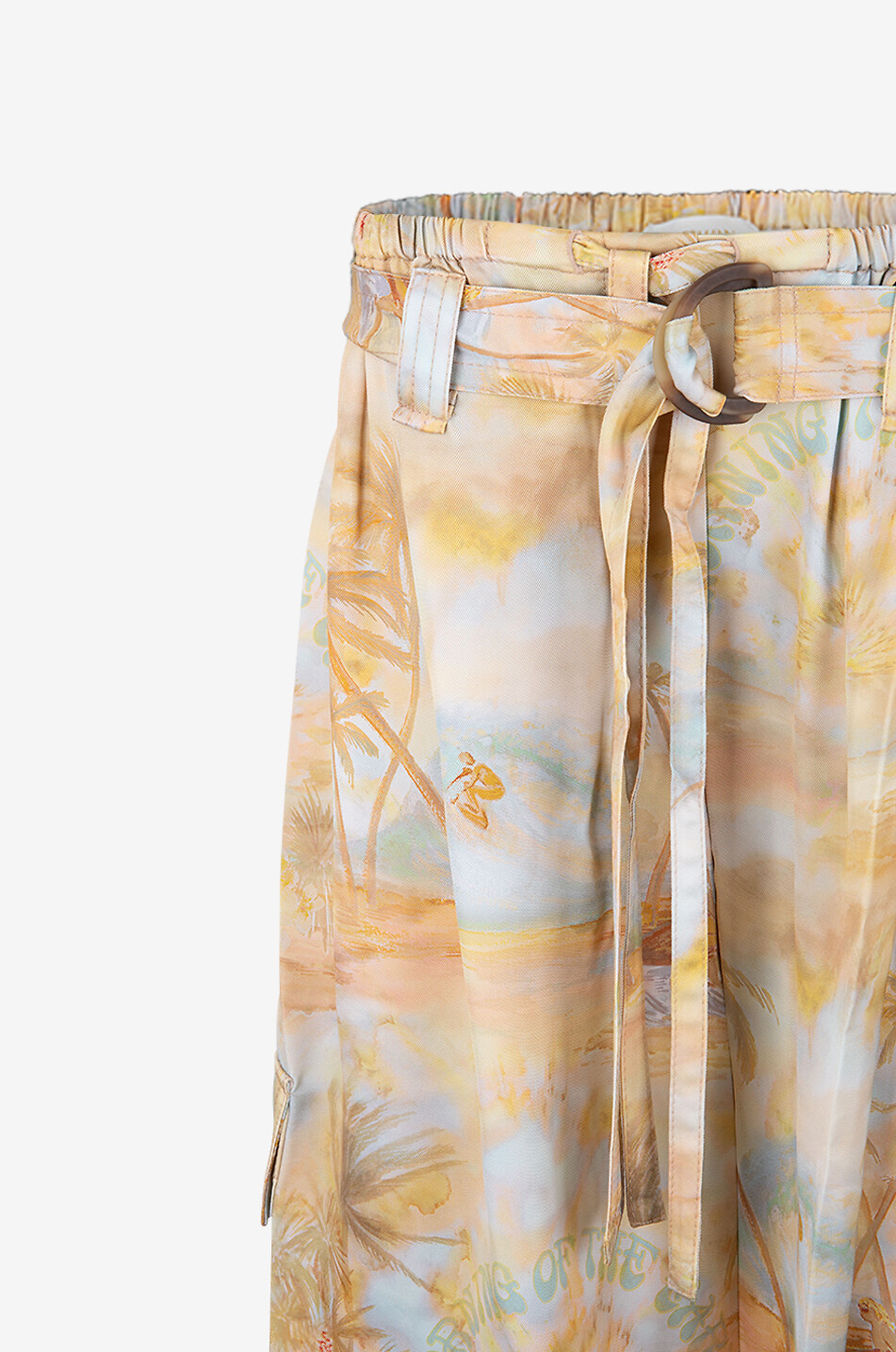ZIMMERMANN Twill-Bermudashorts mit Print Balance Damen [akeneo-beigefonce] 3