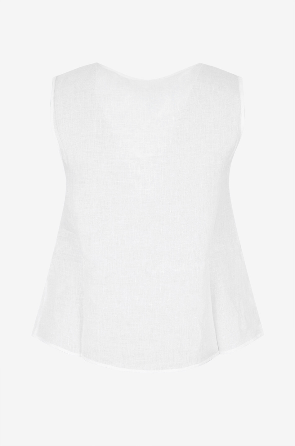 ARKITAIP Top sans manches en lin à lacer Camilla Femme BLANC 2