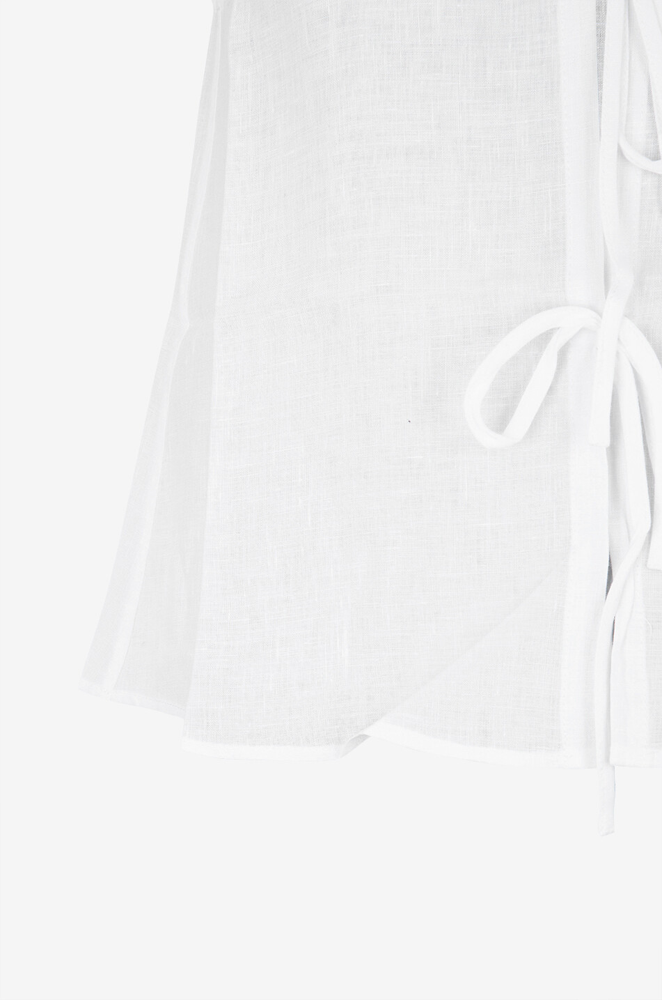 ARKITAIP Top sans manches en lin à lacer Camilla Femme BLANC 3