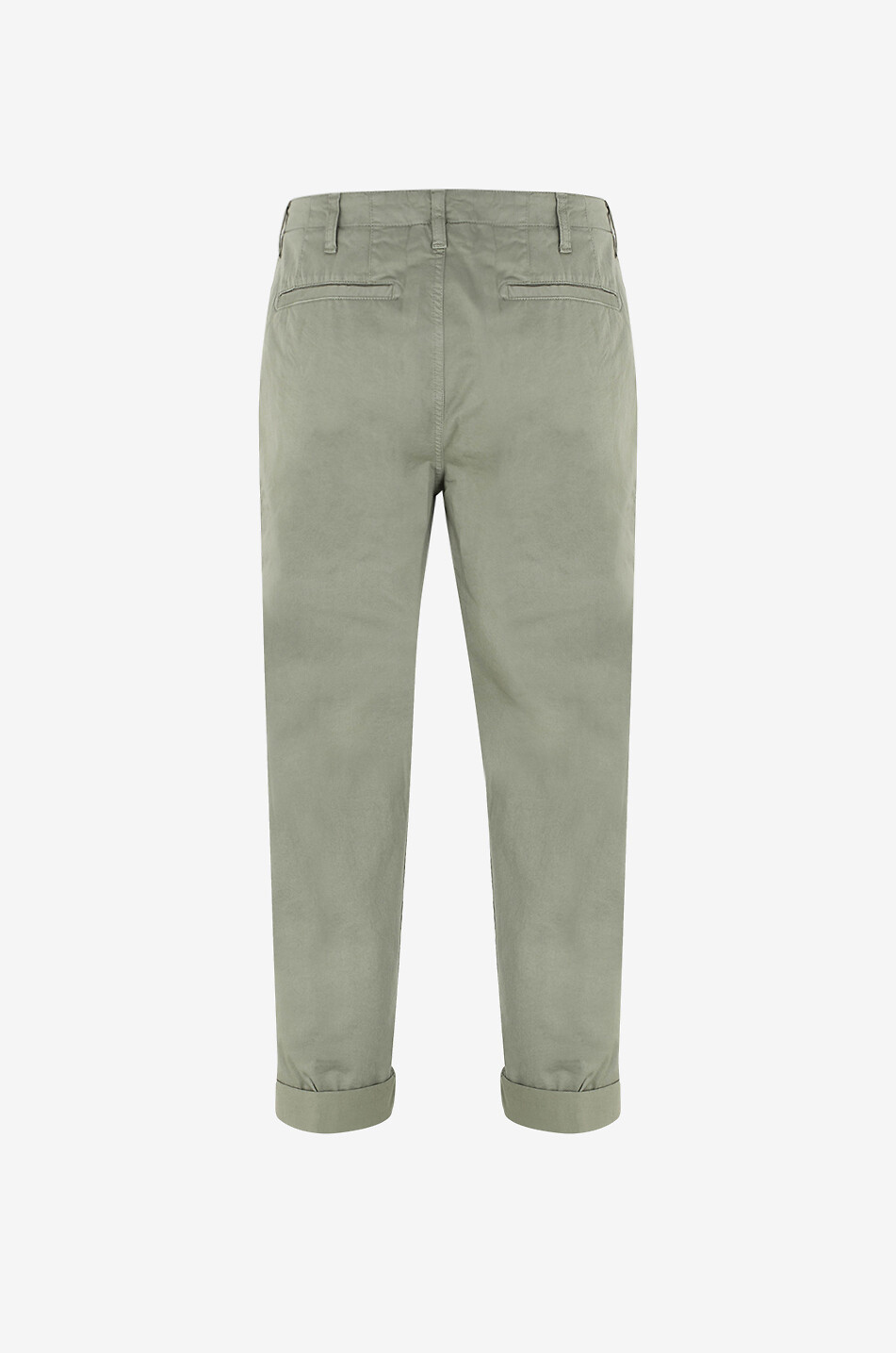 Zyan cotton tapered chino trousers