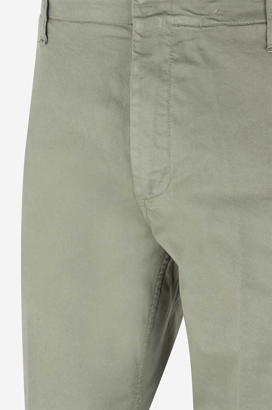Zyan cotton tapered chino trousers