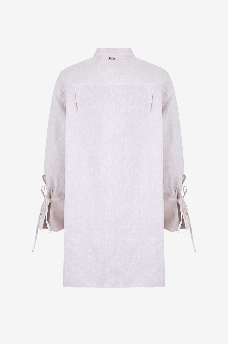 FEDELI Langärmeliges Hemd aus Leinen Ade Delavè Damen BEIGE 2