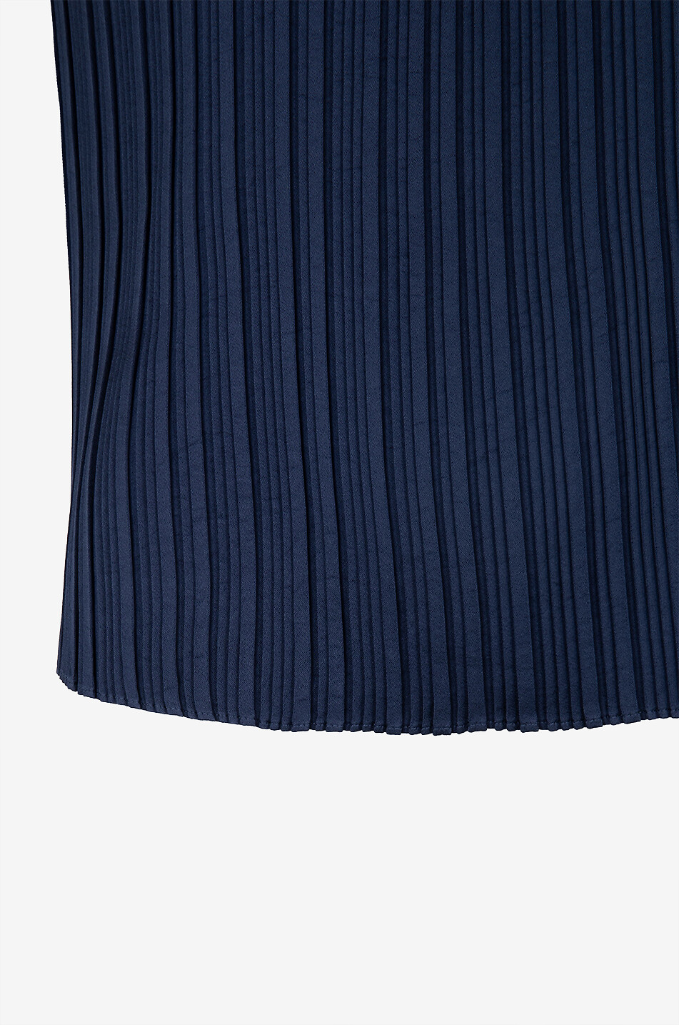 VINCE Top sans manches Pleated Crew Femme BLEU FONCE 3