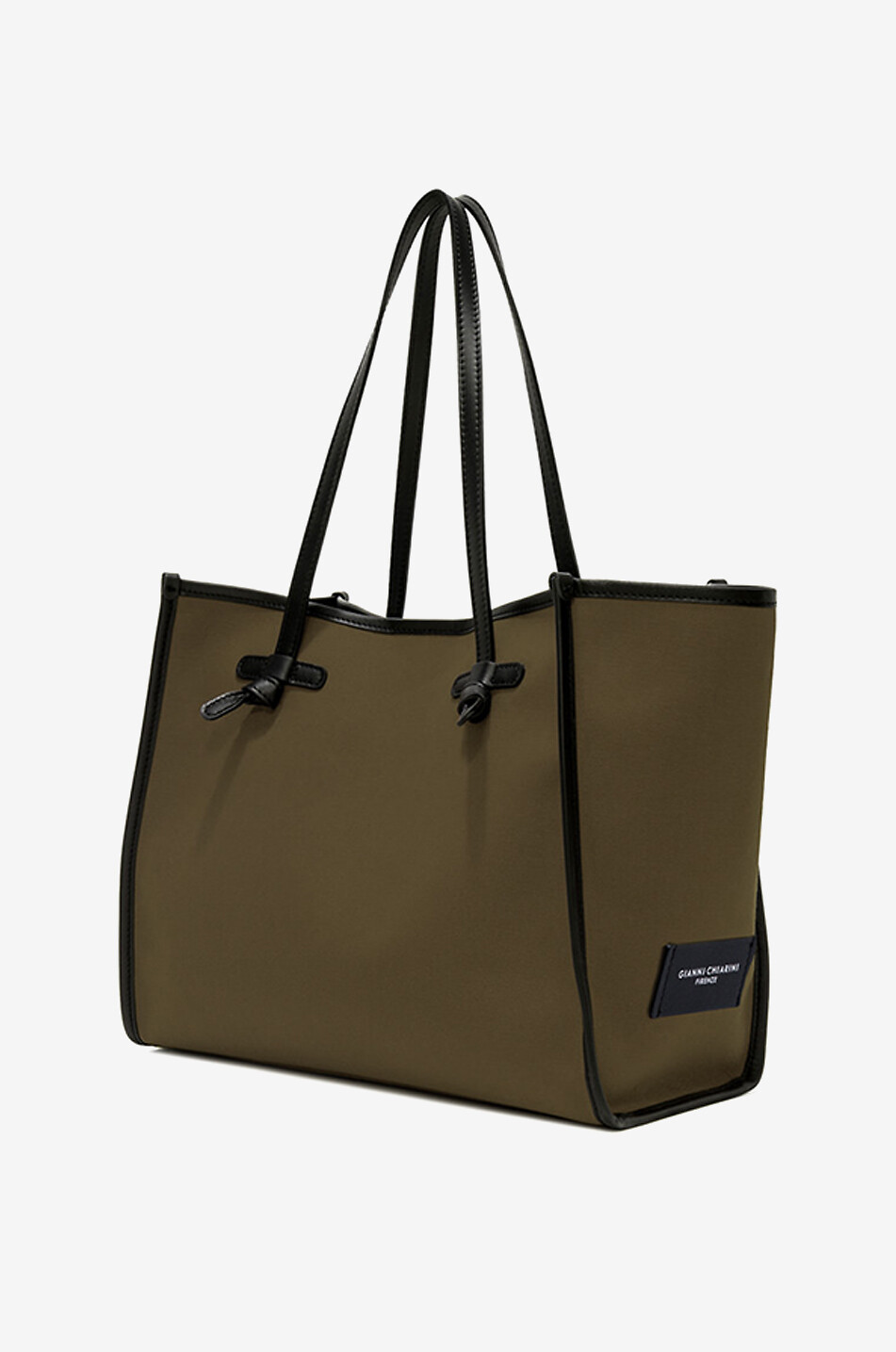 GIANNI CHIARINI Shopper aus Canvas und Leder Marcella Damen KHAKI 3