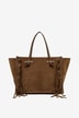 Marcella suede tote bag with fringing