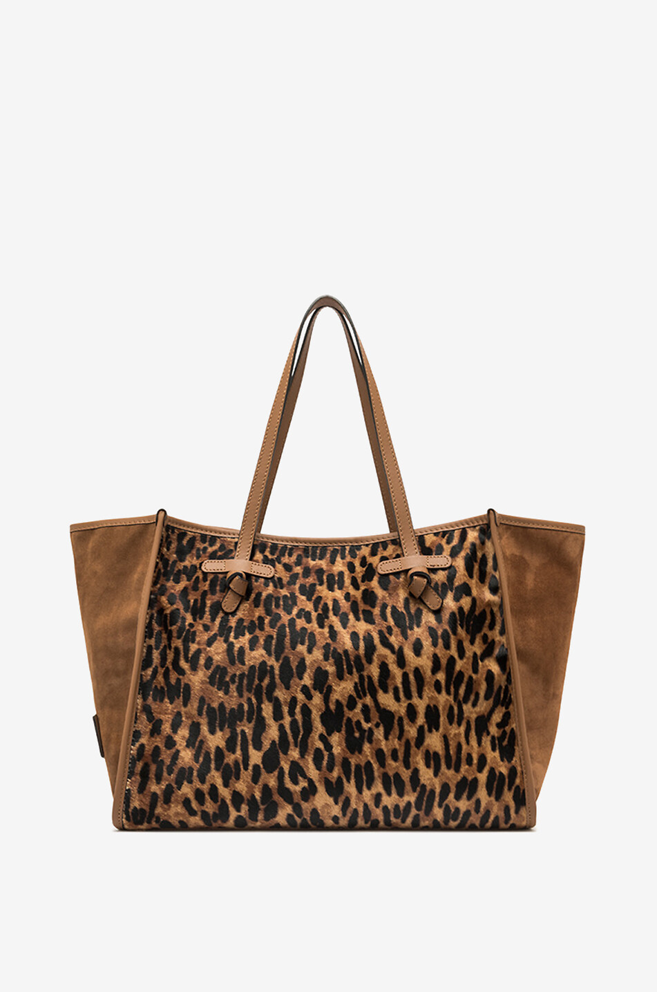 Marcella leopard print tote bag