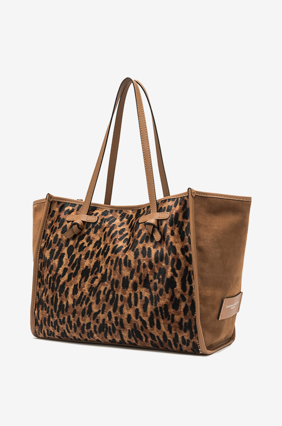 GIANNI CHIARINI Marcella leopard print tote bag Women Brown 2