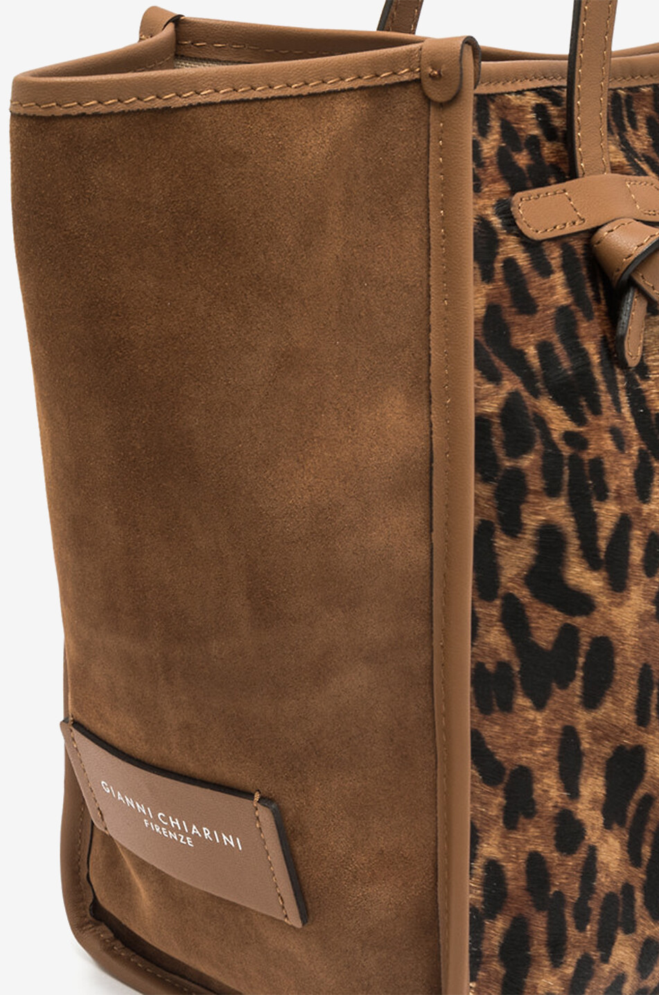 GIANNI CHIARINI Marcella leopard print tote bag Women Brown 3