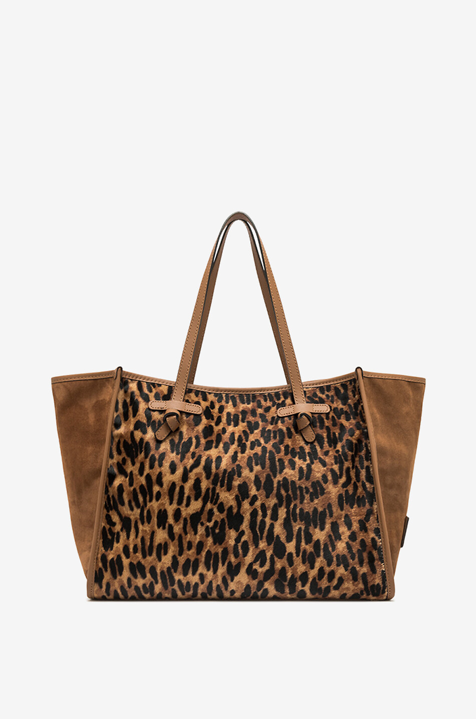GIANNI CHIARINI Marcella leopard print tote bag Women Brown 5