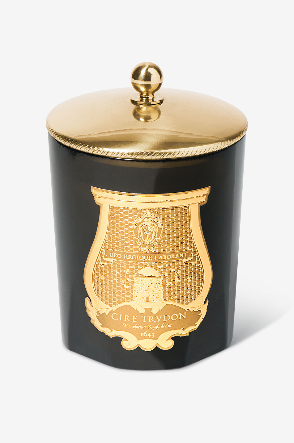 TRUDON Messing-Deckel für Duftkerzen Haus GOLDEN 3