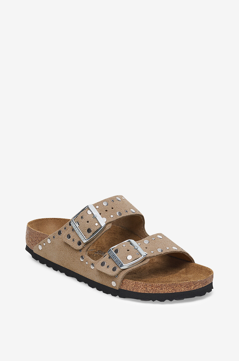 BIRKENSTOCK Mules en daim cloutées Arizona Femme MARRON 1