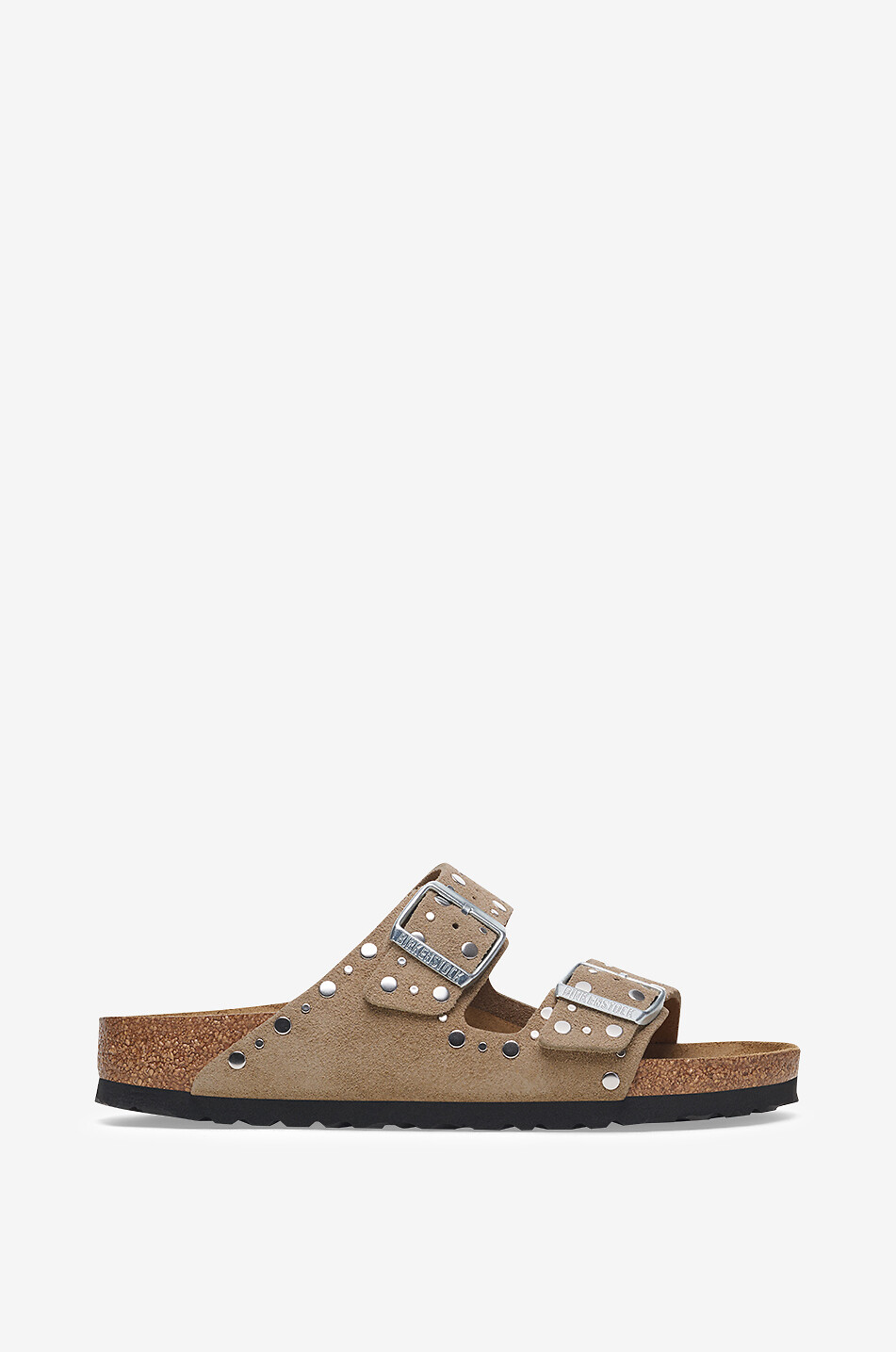 BIRKENSTOCK Mules en daim cloutées Arizona Femme MARRON 2