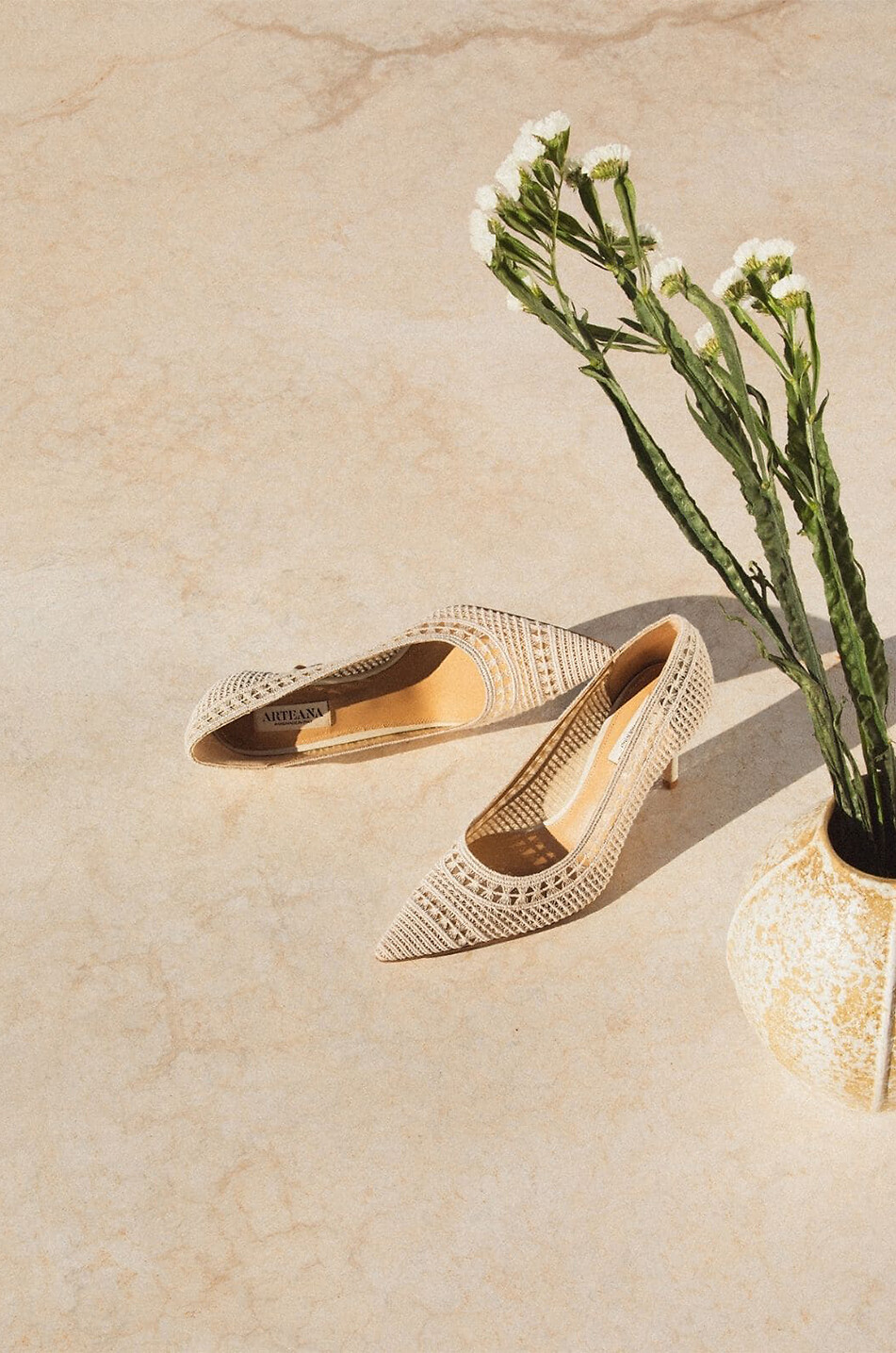 ARTEANA Häkel-Pumps Trieste 75 Damen CREMEFARBEN 5