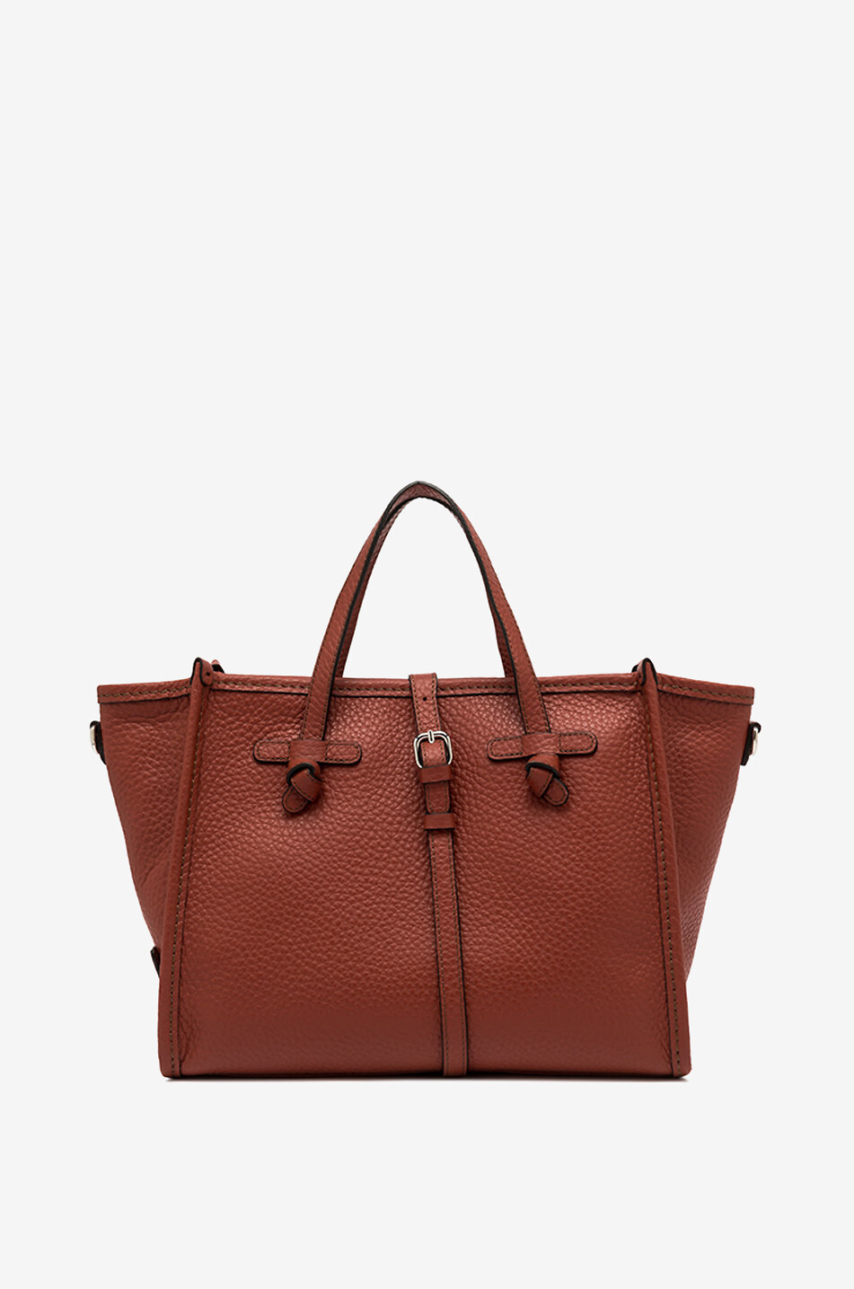GIANNI CHIARINI Cabas en cuir grainé Miss Marcella 32 Femme ORANGE FONCÉ 5