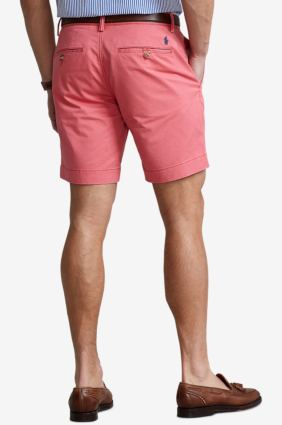 POLO RALPH LAUREN Pony straight fit cotton stretch shorts Men RED 3