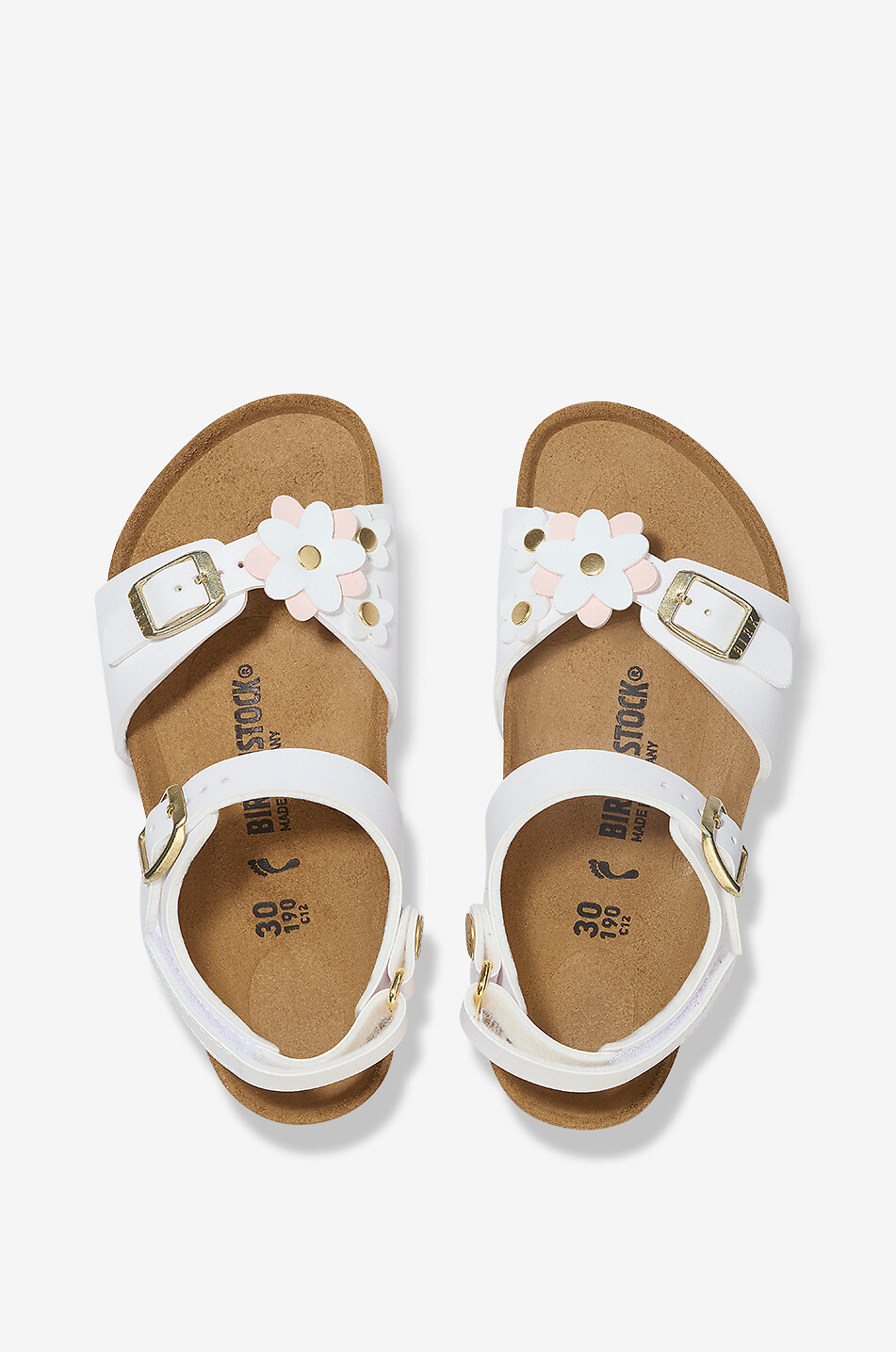 BIRKENSTOCK Rio girls' flat sandals Girl WHITE 3
