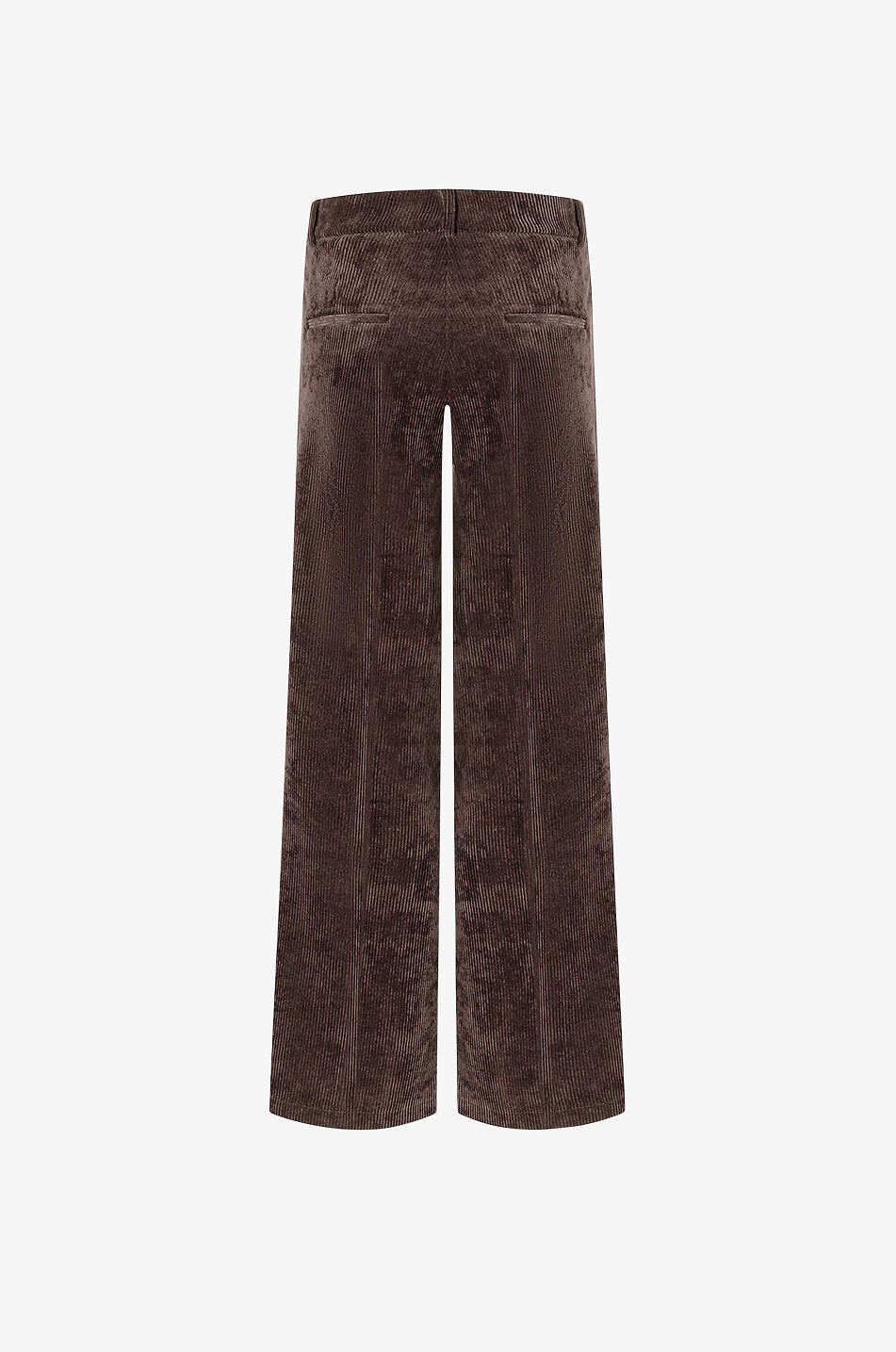 CAMBIO Pantalon large en velours côtelé Amelie Femme MARRON FONCÉ 2