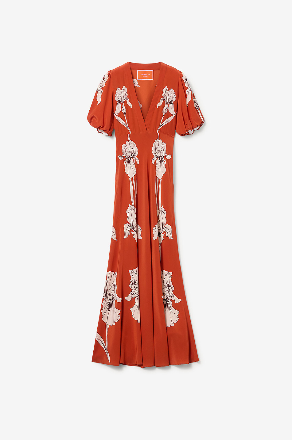 Langes Kleid aus Seide Marlene