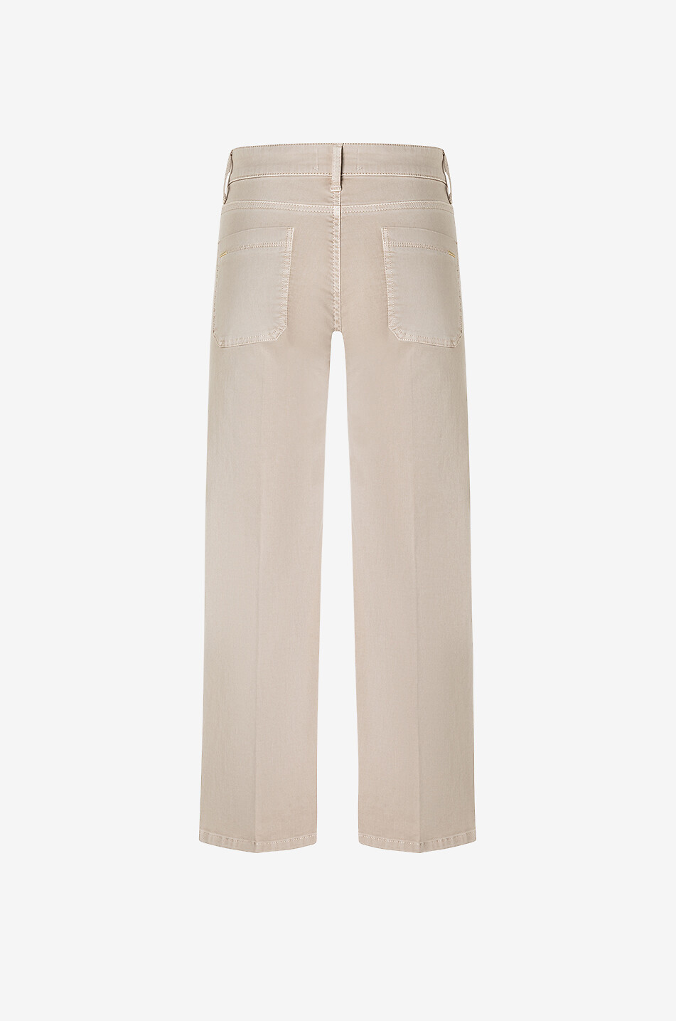 CAMBIO Verkürzte Jeans mit weitem Bein Tess Cropped High Summer Sateen Damen Hellbeige 2