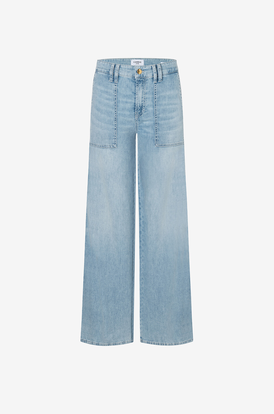 CAMBIO Alek Utility faded wide-leg jeans Women BLUE 1