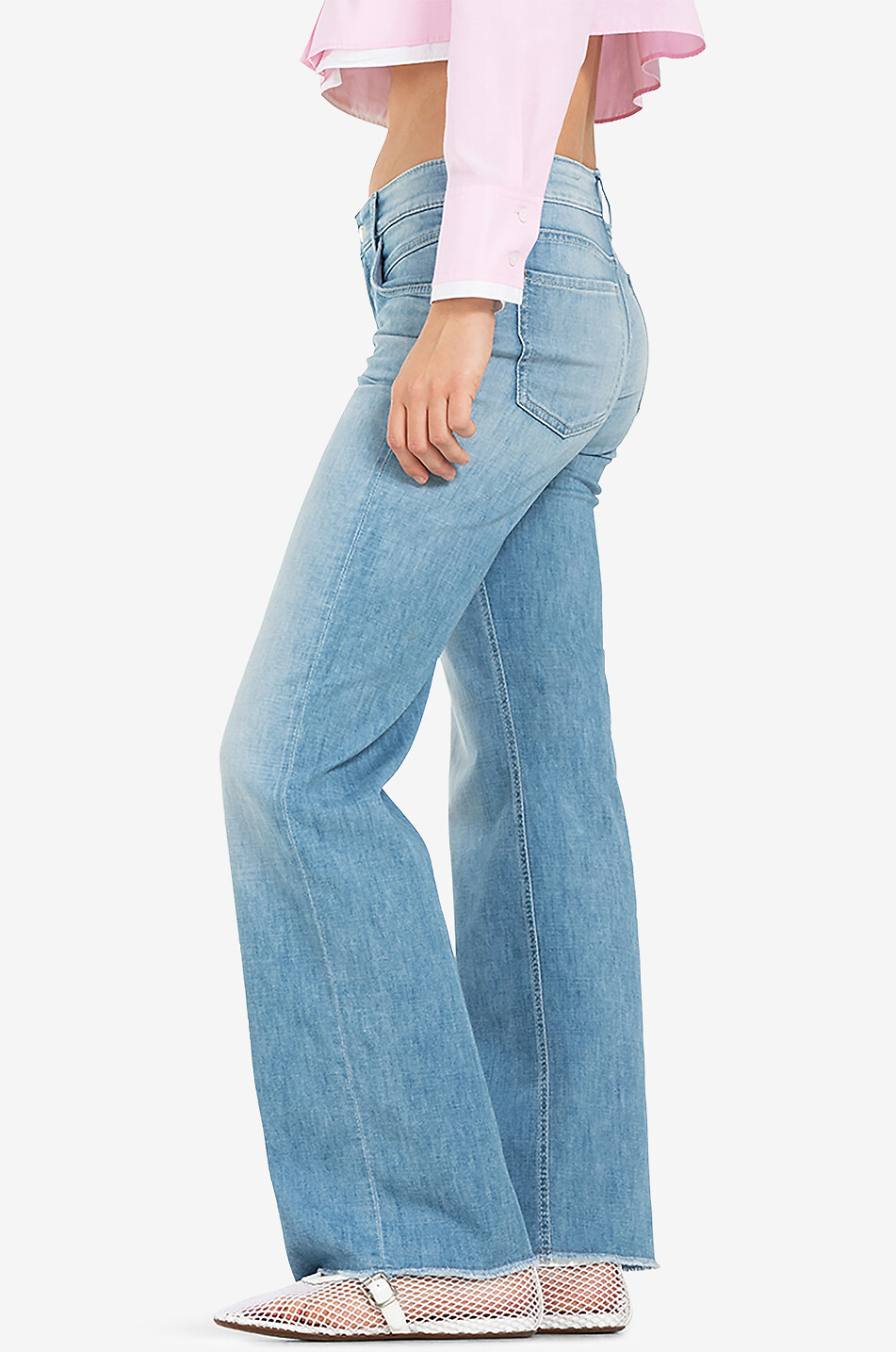 CAMBIO Helle Jeans mit weitem Bein Tess Light Weight Damen BLAU 6