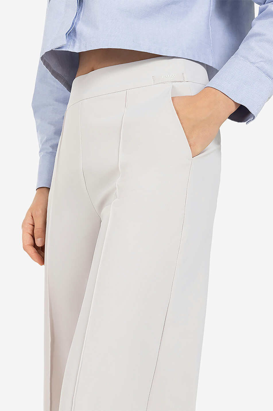 CAMBIO Cameron microfibres 7/8 culottes Women LIGHT GREY 7