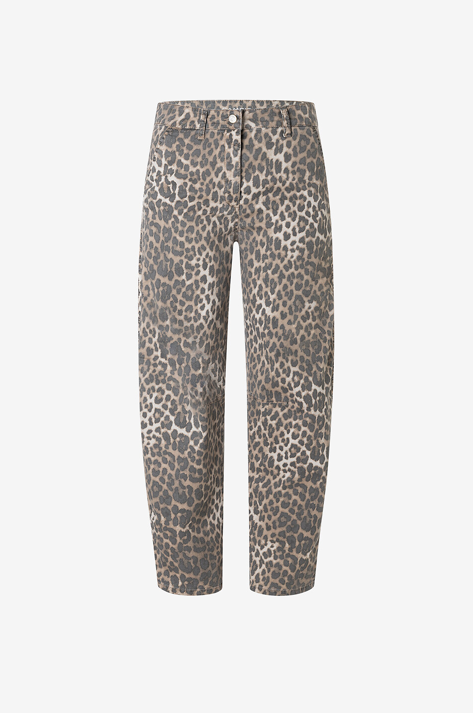 Eve cropped leopard printed carrot jeans