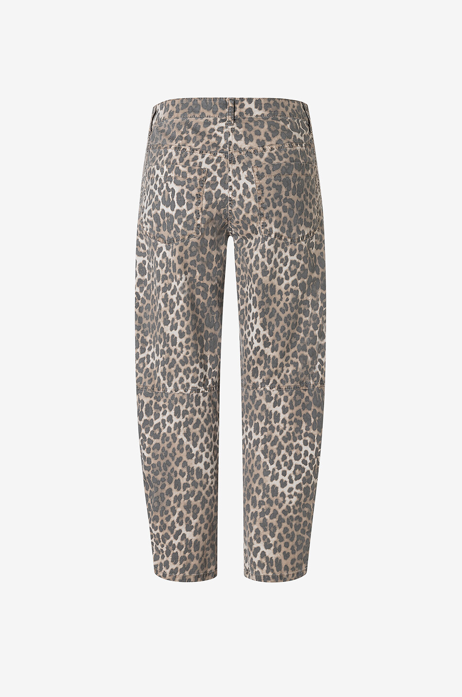 CAMBIO Verkürzte Karottenjeans mit Leo-Print Eve Damen BRAUN 2