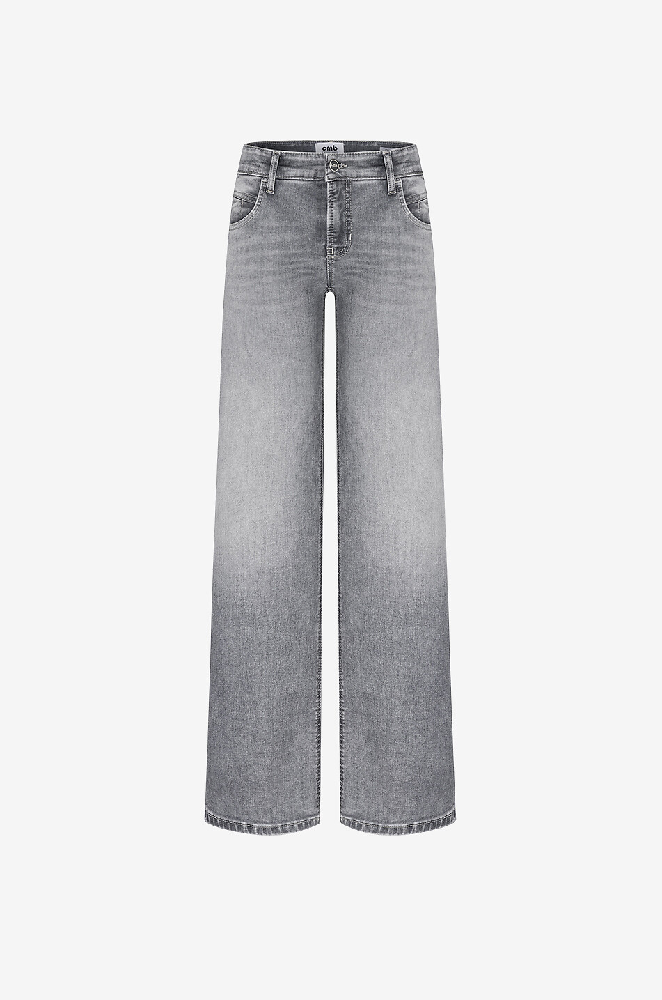 CAMBIO Ausgewaschene weite Jeans Tess Superstretch Damen GRAU 1