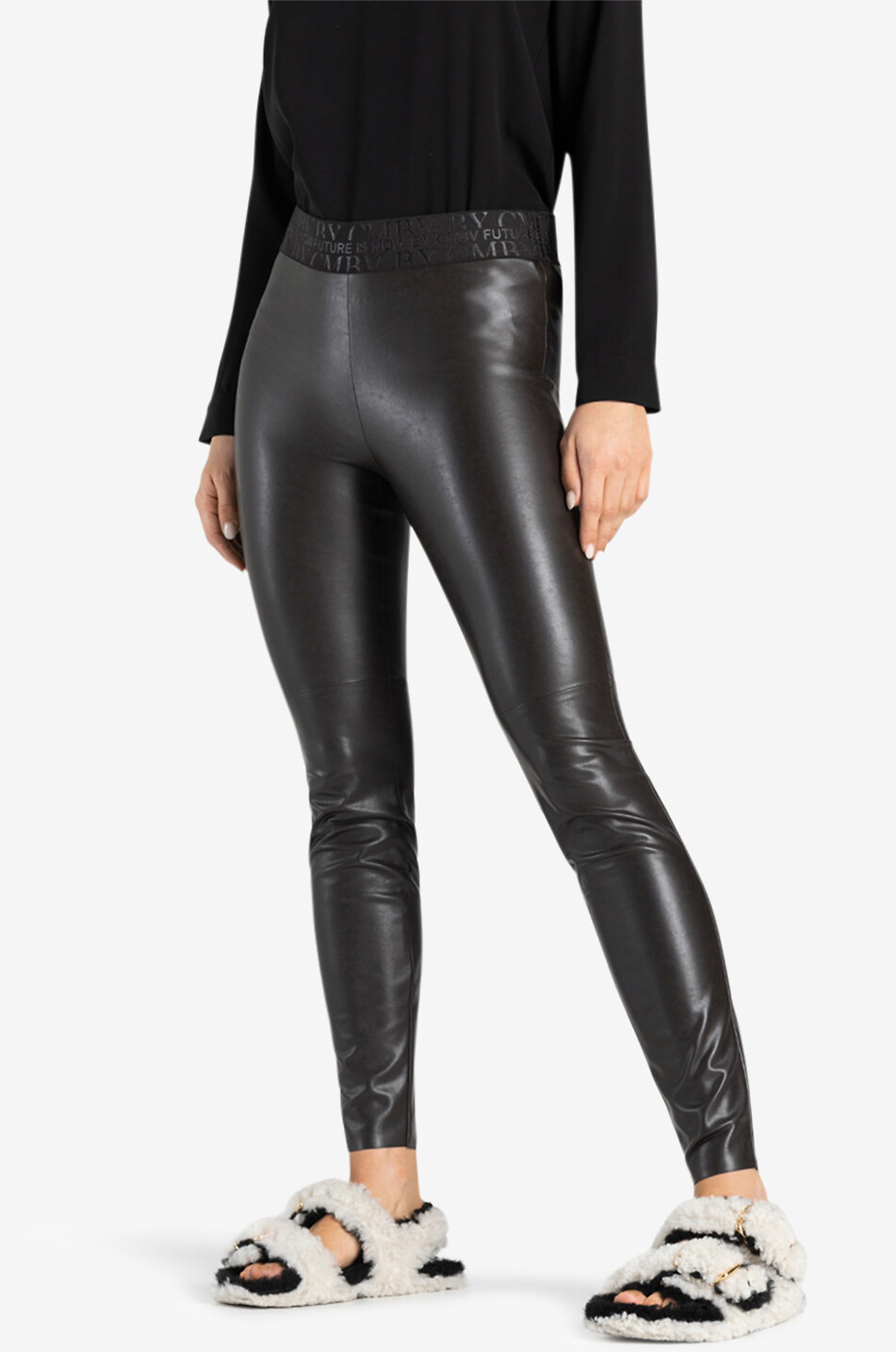 CAMBIO Kunstlederleggings Randa Damen DUNKELBRAUN 3