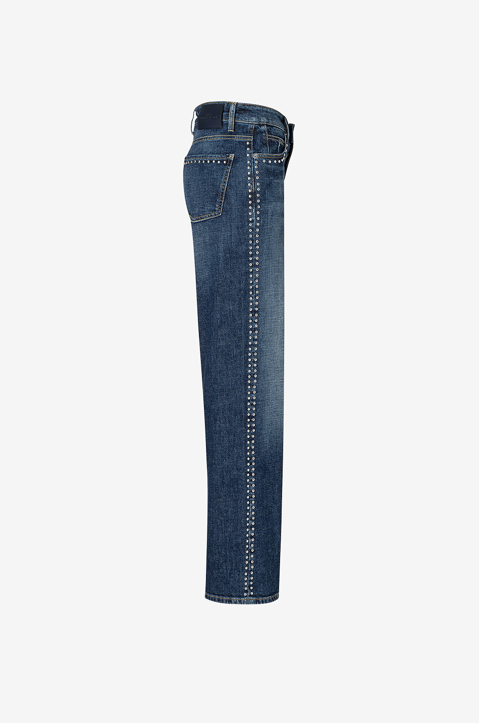Aimee studded wide-leg jeans