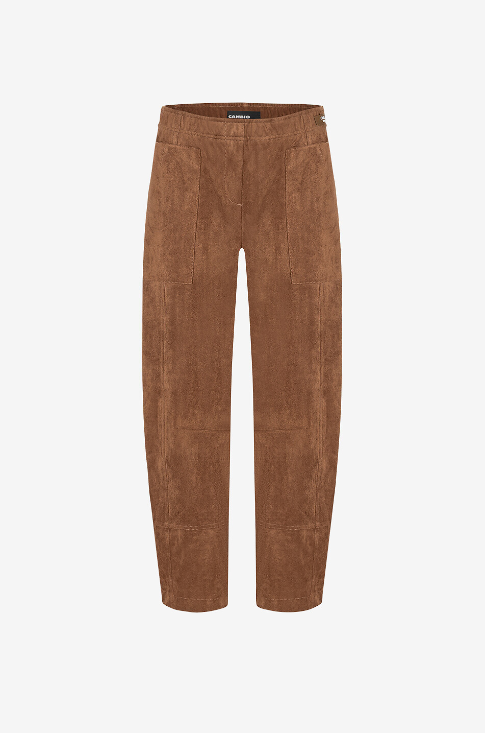 Pantalon carotte en daim synthétique Ophélia