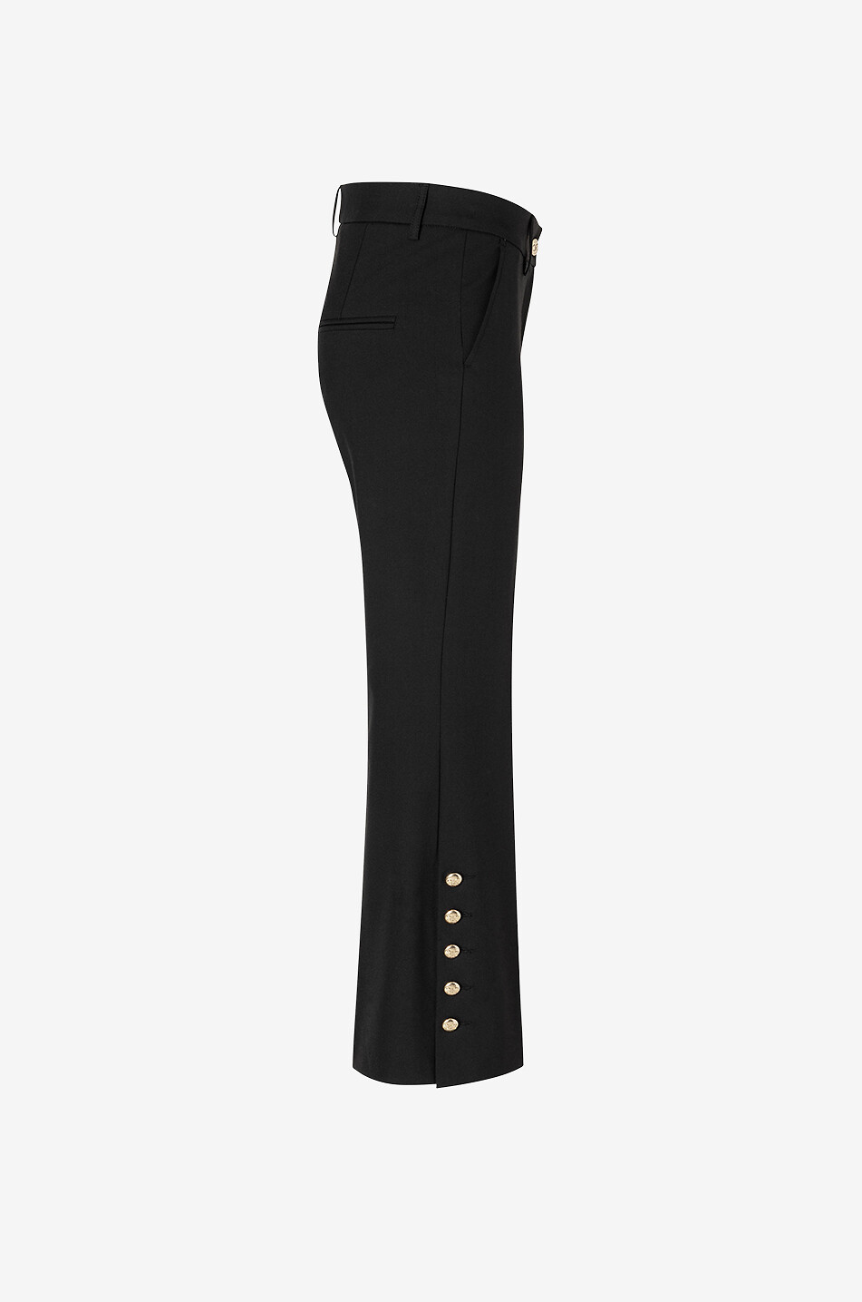 CAMBIO Hose mit weitem Bein und Nieten France Damen SCHWARZ 7