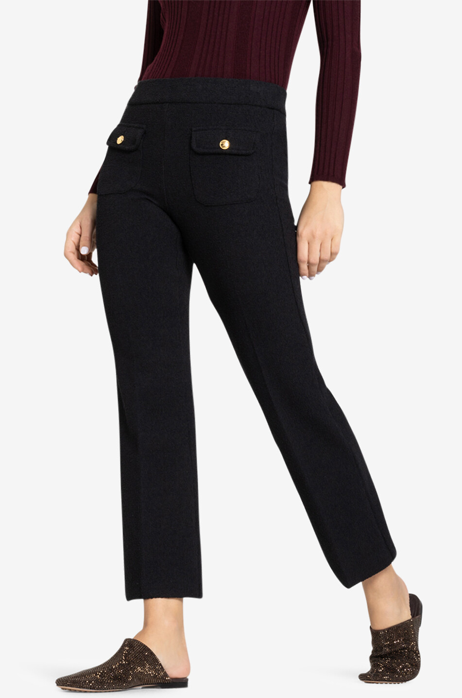 Pantalon évasé raccourci Faith