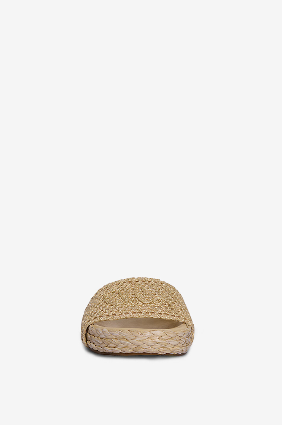 CHLOE Gehäkelte Plateau-Pantoletten Isla 40 Damen BEIGE 2