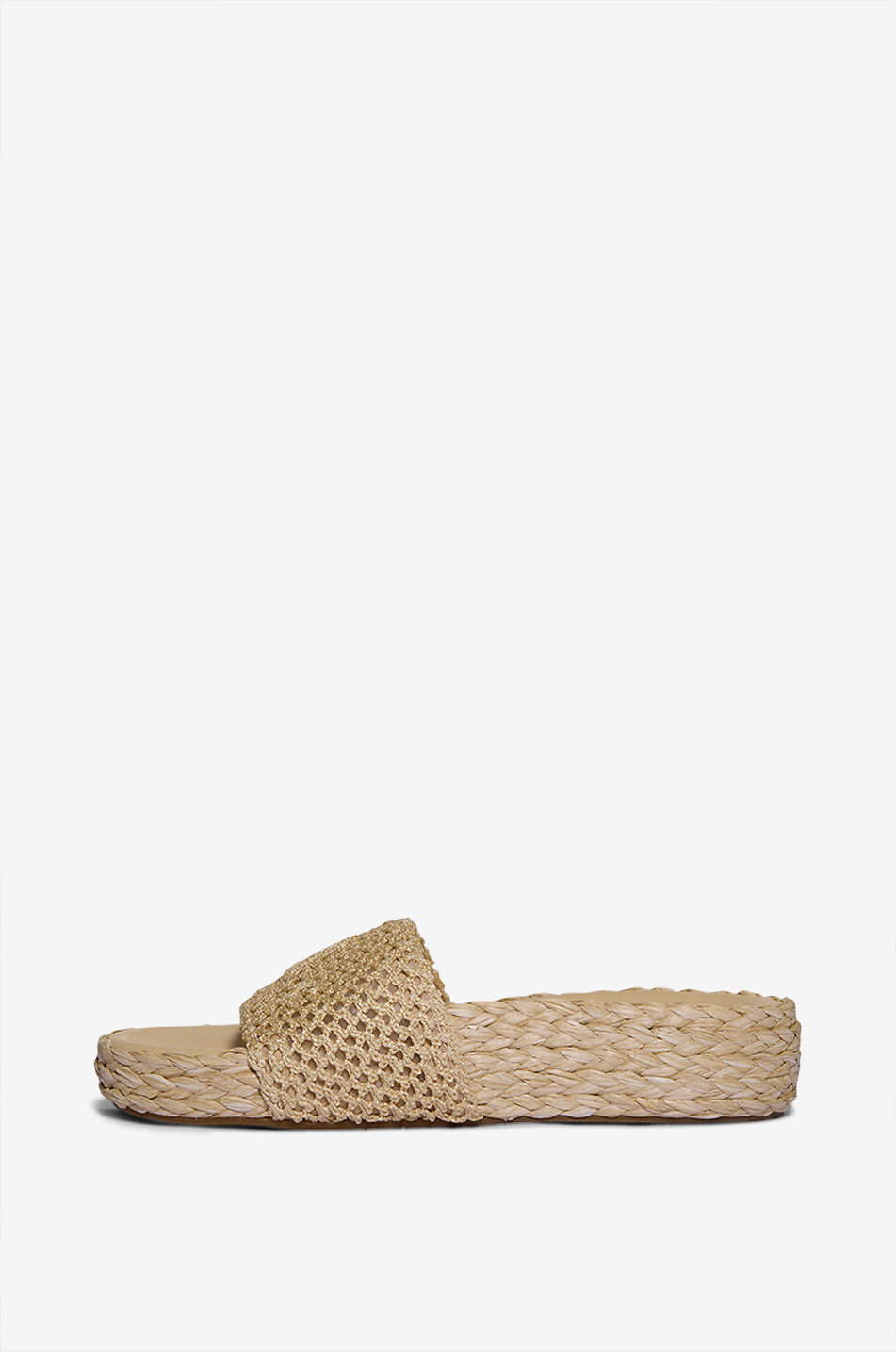 CHLOE Gehäkelte Plateau-Pantoletten Isla 40 Damen BEIGE 3