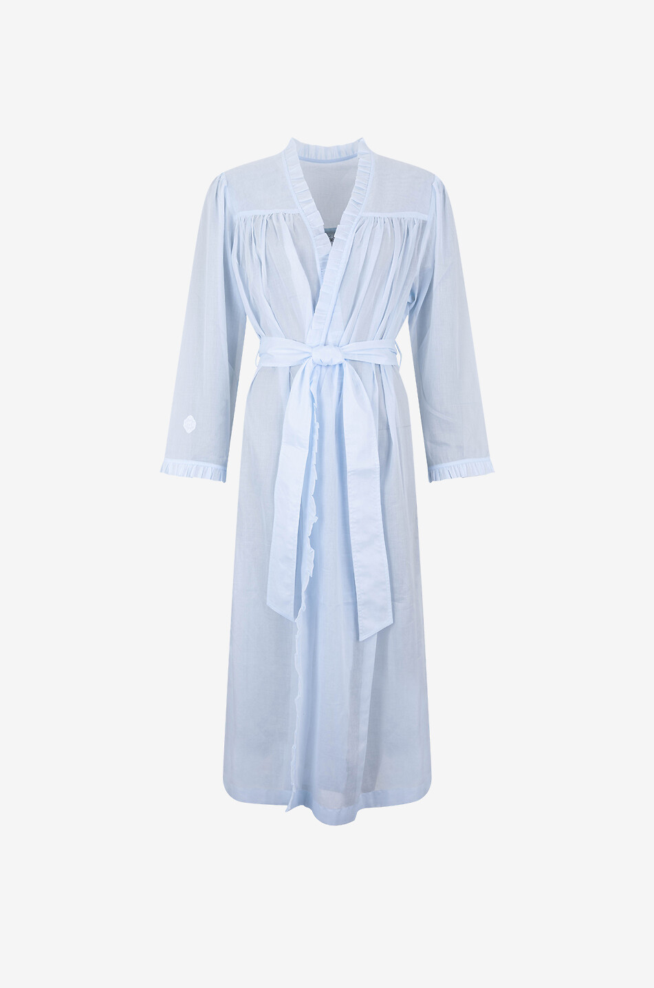 CELESTINE Déshabillé en coton Celeste 1 Négligée Femme BLEU CLAIR 1