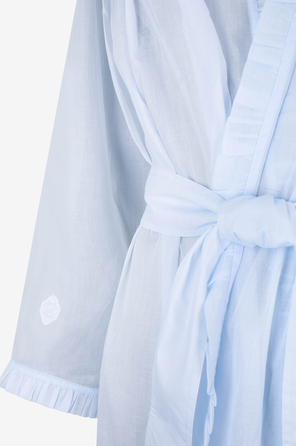 CELESTINE Déshabillé en coton Celeste 1 Négligée Femme BLEU CLAIR 3
