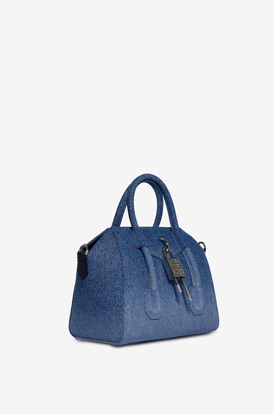GIVENCHY Antigona Lock Mini colour gradient denim handbag Women BLUE 2